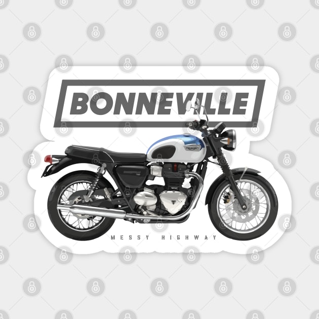 Triumph Bonneville T100 17 blue, sl Sticker by MessyHighway